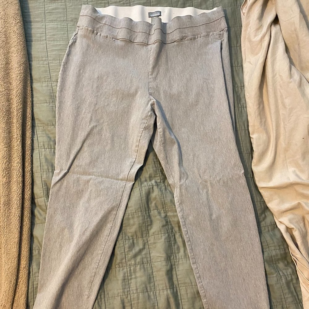 grey plus size dress pants